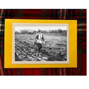 Members of the Women's Land Army Plough Farm in Britain World War I 4x6 Photo